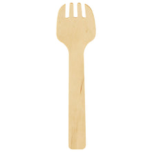 4" Heavy Weight Wooden Tasting Spork