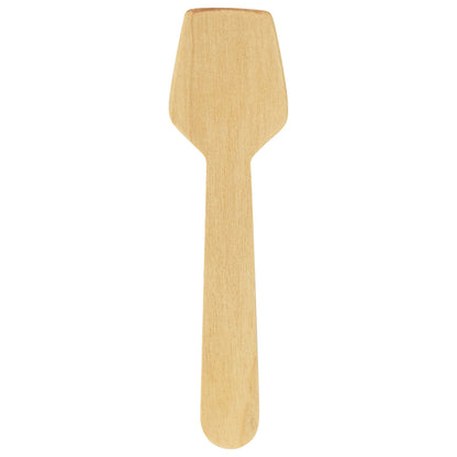 4" VerTerra Heavy Wooden Tasting Spoon