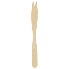 5.5" Heavy Weight Wooden Tasting Two Pronged Fork