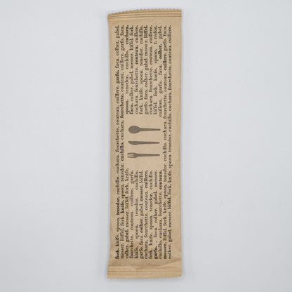 7" Heavy Weight Wooden Cutlery Kit