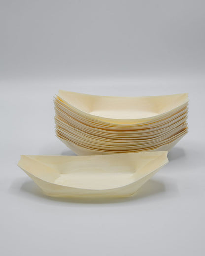 8" Balsa Wood Food Boat