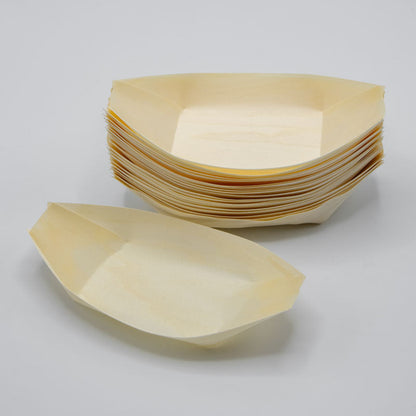 8" Balsa Wood Food Boat