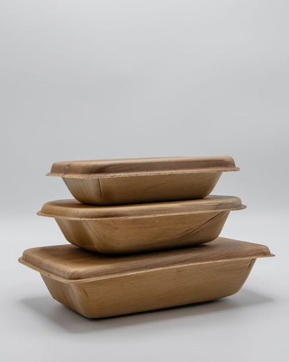 9"x5" Palm Leaf Plate and Bowl Serving Set (33 oz)