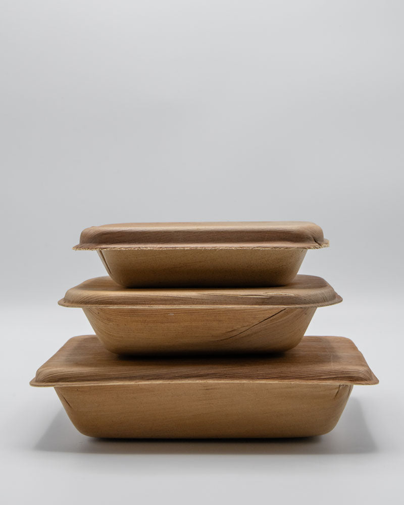 4.75"x6.75" Palm Leaf Plate and Bowl Serving Set (17 oz)