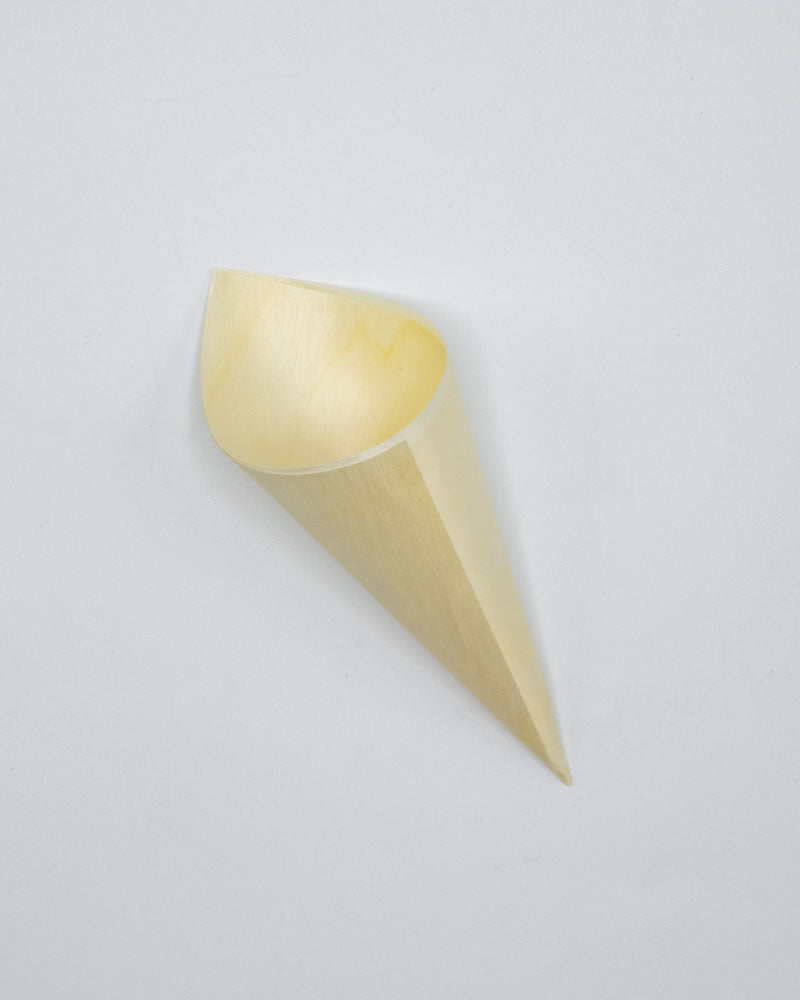 5" Balsa Wood Food Cone