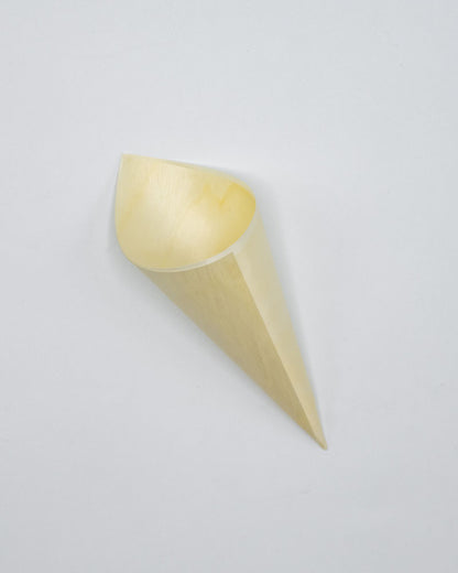 5" Balsa Wood Food Cone