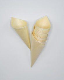 5" Balsa Wood Food Cone