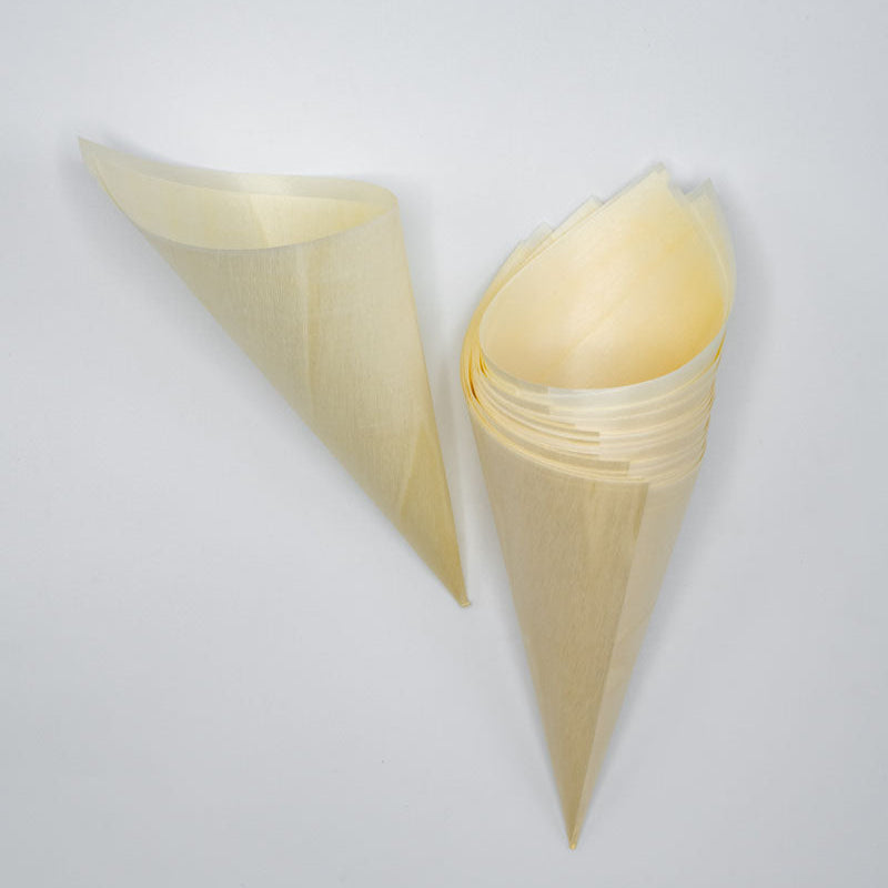 3" Balsa Wood Food Cone