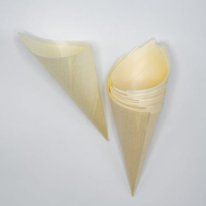 3" Balsa Wood Food Cone