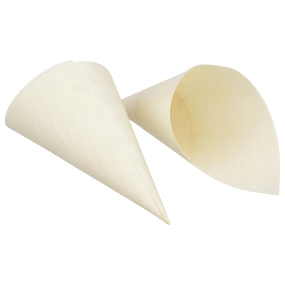 3" Balsa Wood Food Cone