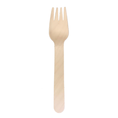 Eco² ® Lightweight Wooden Forks (100 Count Retail Pack)-VerTerra Dinnerware