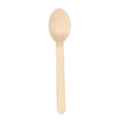 Eco² ® Lightweight Wooden Spoons (100 Count Retail Pack)-VerTerra Dinnerware