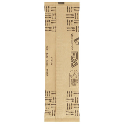 6" Light Weight Wooden Cutlery Kit