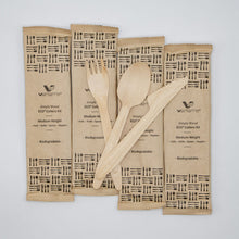 6.5" Medium Weight Wooden Cutlery Kit