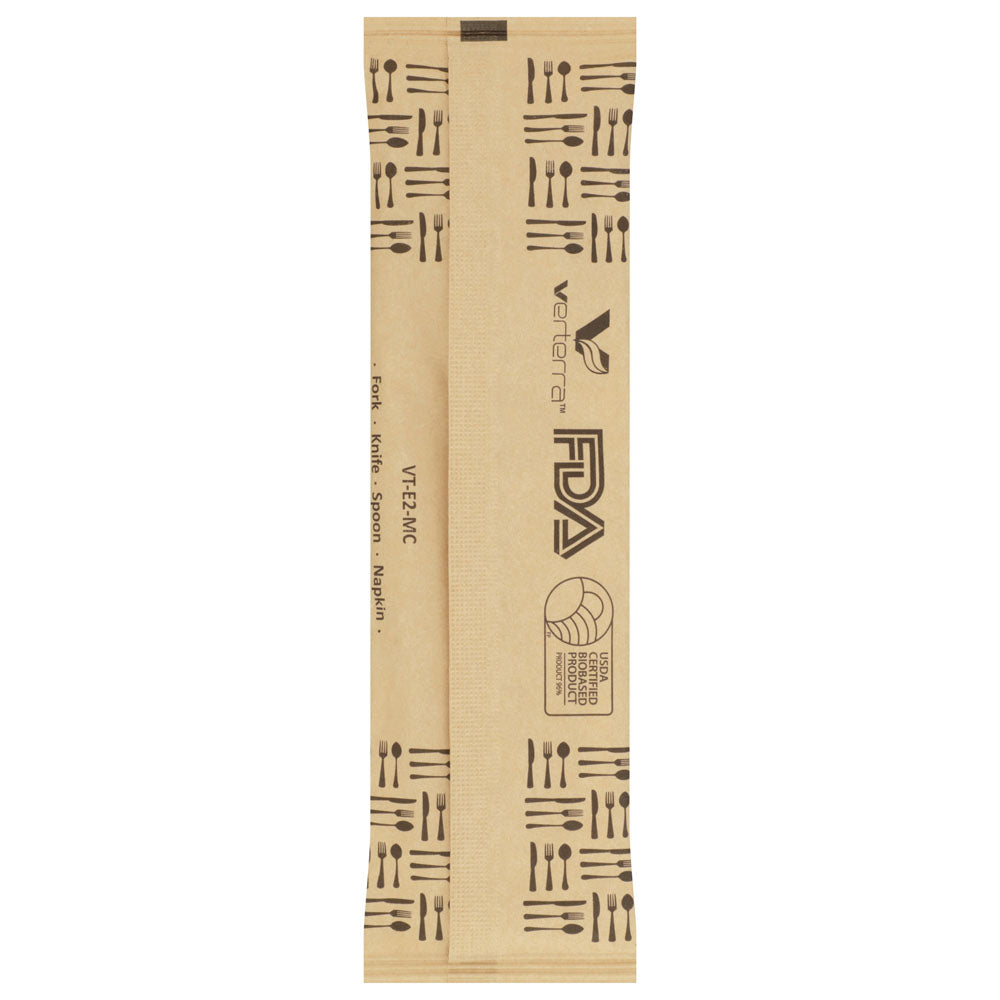 6.5" Medium Weight Wooden Cutlery Kit