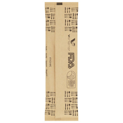 6.5" Medium Weight Wooden Cutlery Kit