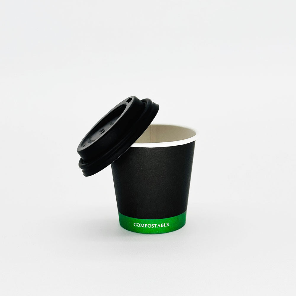 4 oz Black CPLA Hot/Cold Cup Lid