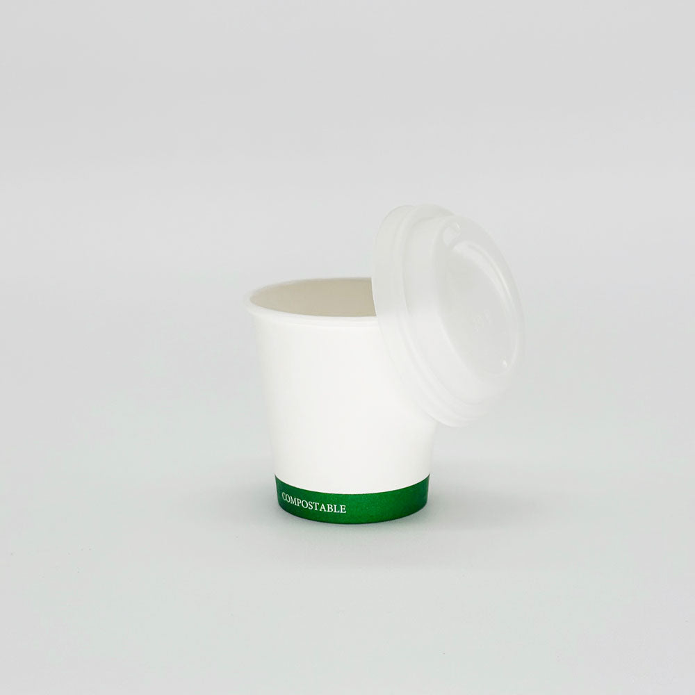 4 oz White CPLA Hot/Cold Cup Lid
