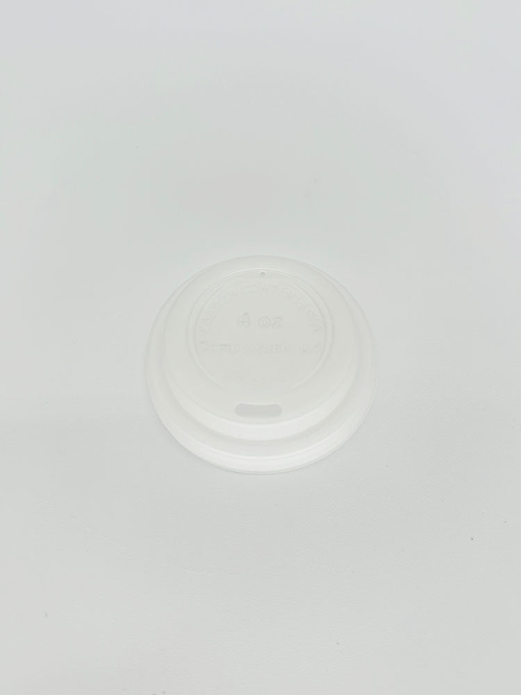 4 oz White CPLA Hot/Cold Cup Lid