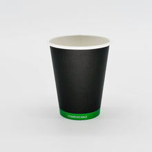 8 oz Black Paper Hot/Cold Compostable Cup