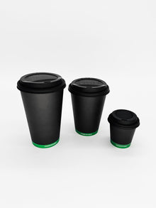 Universal Black CPLA Hot/Cold Cup Lids (12 oz, 16 oz, 20 oz)