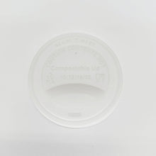 Universal White CPLA Hot/Cold Cup Lids (12 oz, 16 oz, 20 oz)