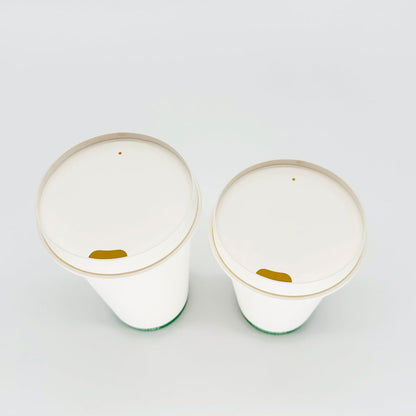 Universal White Paper Hot/Cold Cup Lids (12 oz, 16 oz, 20 oz)