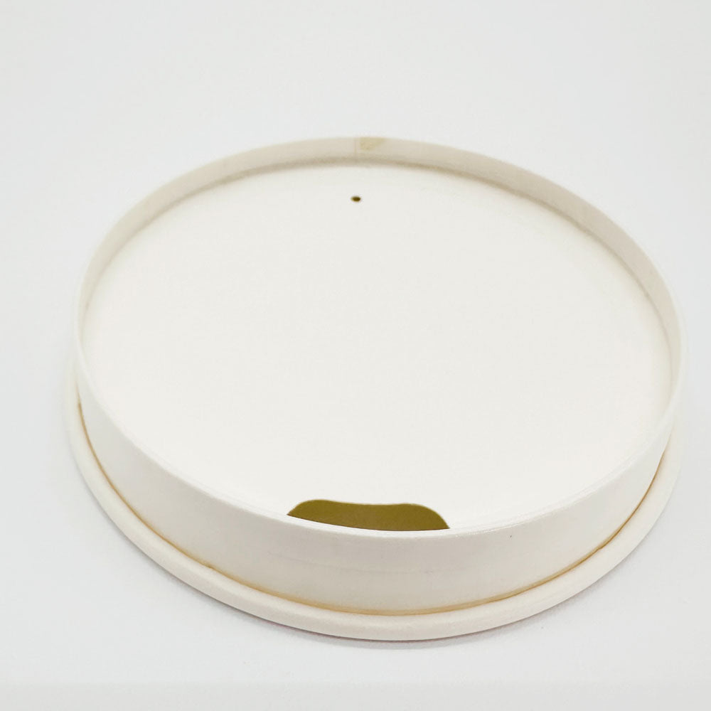 Universal White Paper Hot/Cold Cup Lids (12 oz, 16 oz, 20 oz)