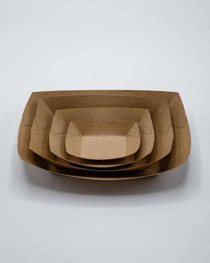 1/2 lb Kraft Paper Food Boat