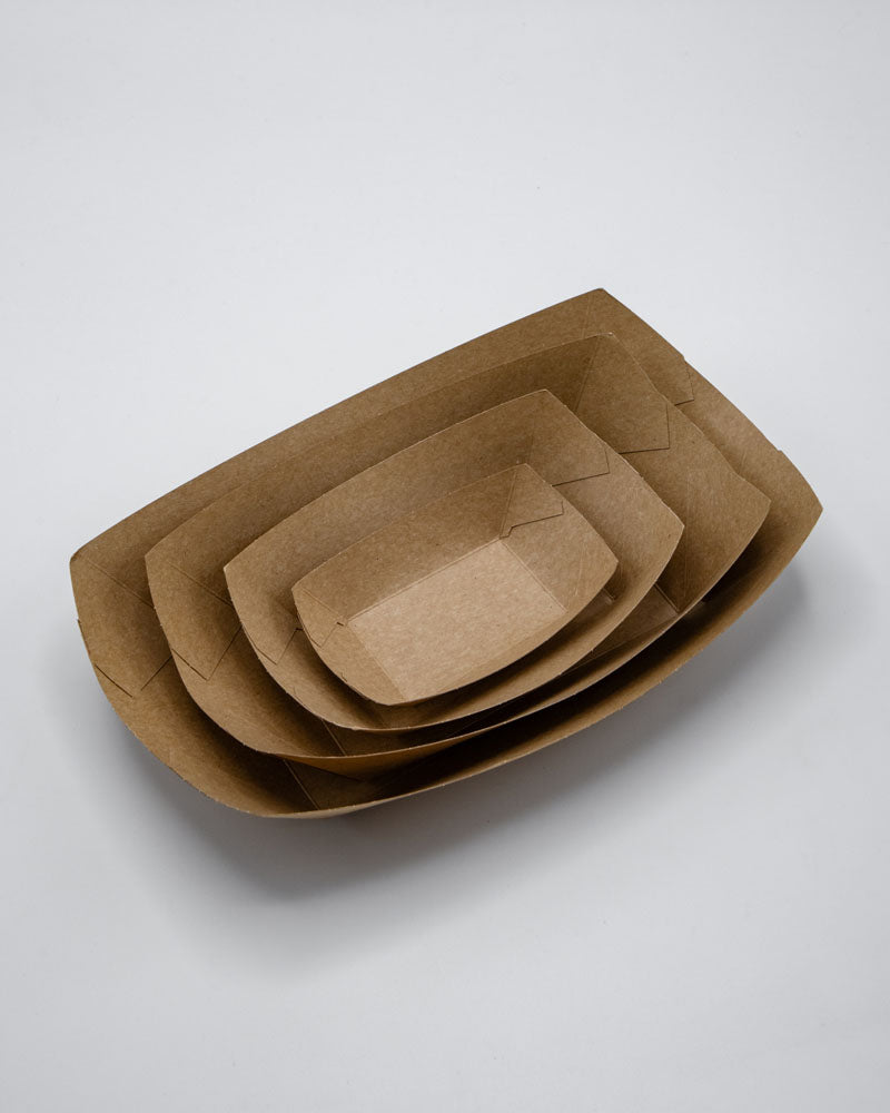 1/2 lb Kraft Paper Food Boat