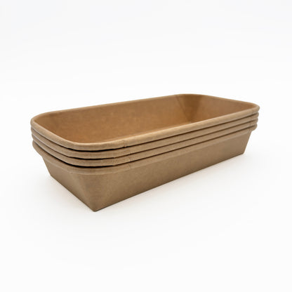 8"x4"x1" Kraft PaperBoard Tray