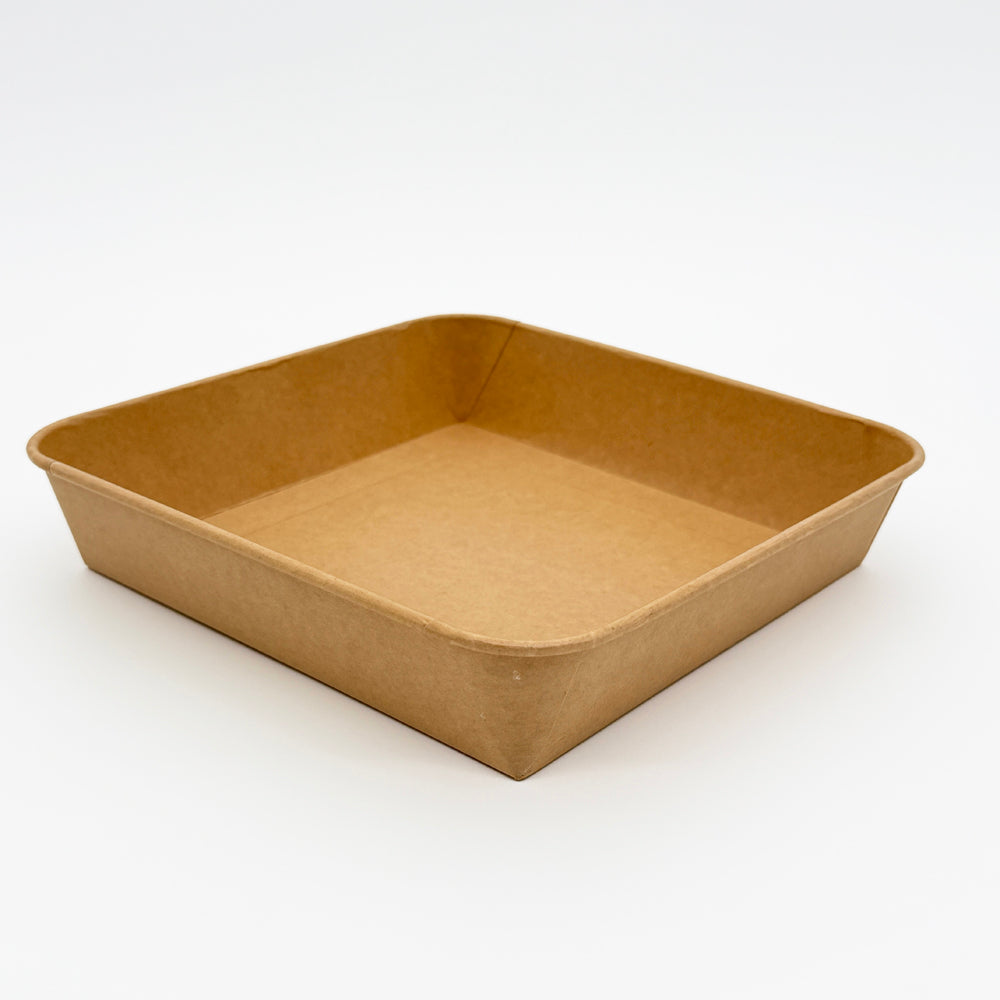 9"x9" Kraft PaperBoard Tray Base