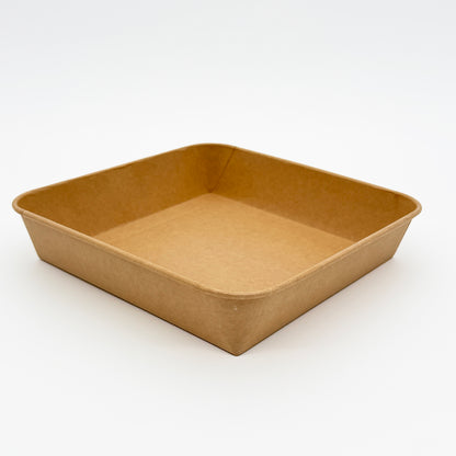 9"x9" Kraft PaperBoard Tray Base