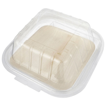 8" Square Rim-Lock Clamshell To-Go