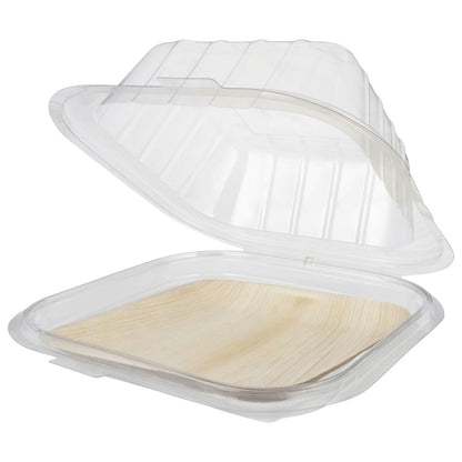 8" Square Rim-Lock Clamshell To-Go