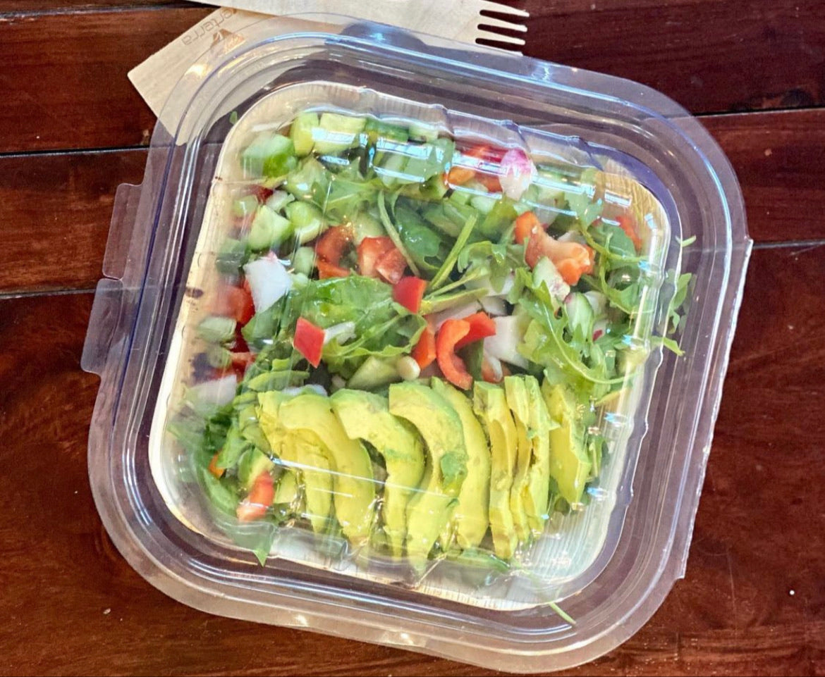 8" Square Rim-Lock Clamshell To-Go