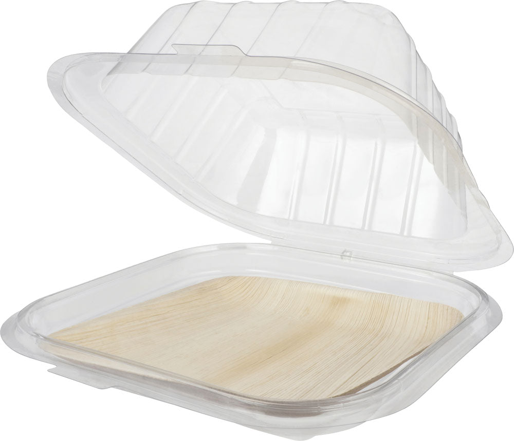 8" Square Rim-Lock Clamshell To-Go