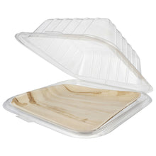 9" Square Rim-Lock Clamshell To-Go