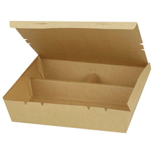 10"x10"x2" PaperBoard 3 Compartment Bento Box