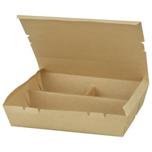 11"x9"x2" PaperBoard 3 Compartment Bento Box