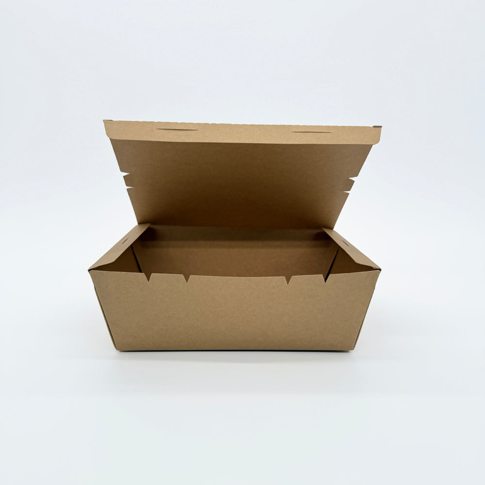 9"x7"x3" PaperBoard 1 Compartment Bento Box
