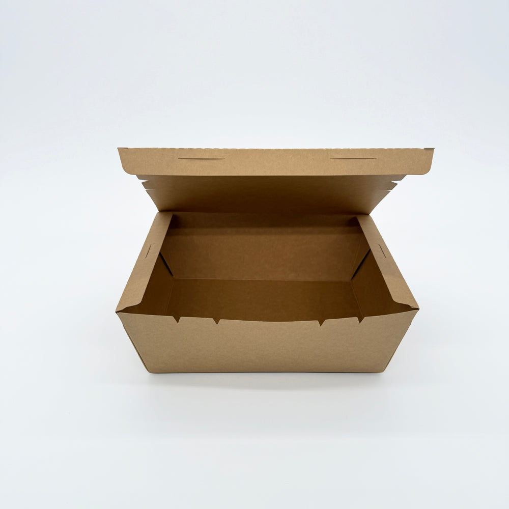 9"x7"x3" PaperBoard 1 Compartment Bento Box