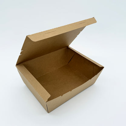 9"x7"x3" PaperBoard 1 Compartment Bento Box