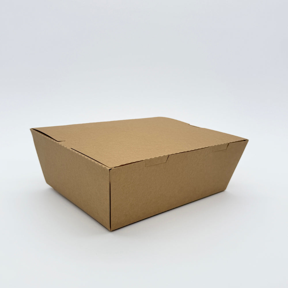 9"x7"x3" PaperBoard 1 Compartment Bento Box