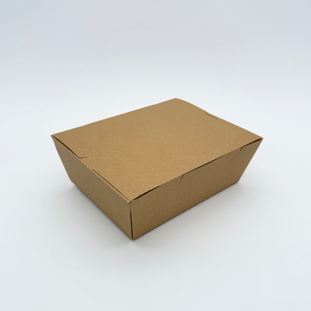 9"x7"x3" PaperBoard 1 Compartment Bento Box