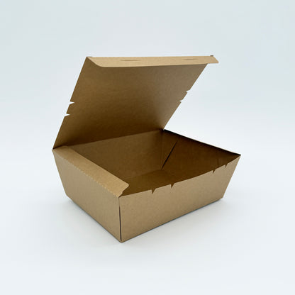9"x7"x3" PaperBoard 1 Compartment Bento Box
