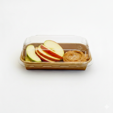 5.5"x3.1" Kraft PaperBoard Tray with Clear PET Lid