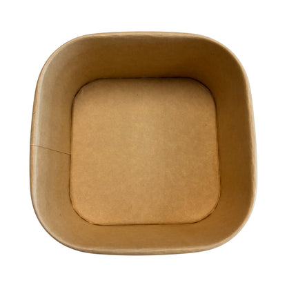 20 oz Square Kraft Bowl