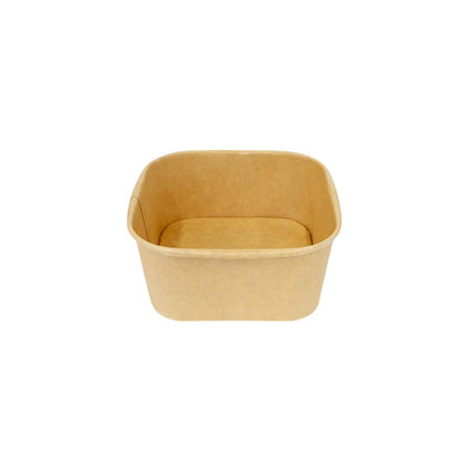 20 oz Square Kraft Bowl