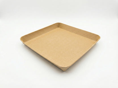 12"x12"x1.25" Kraft Tray (80 oz)